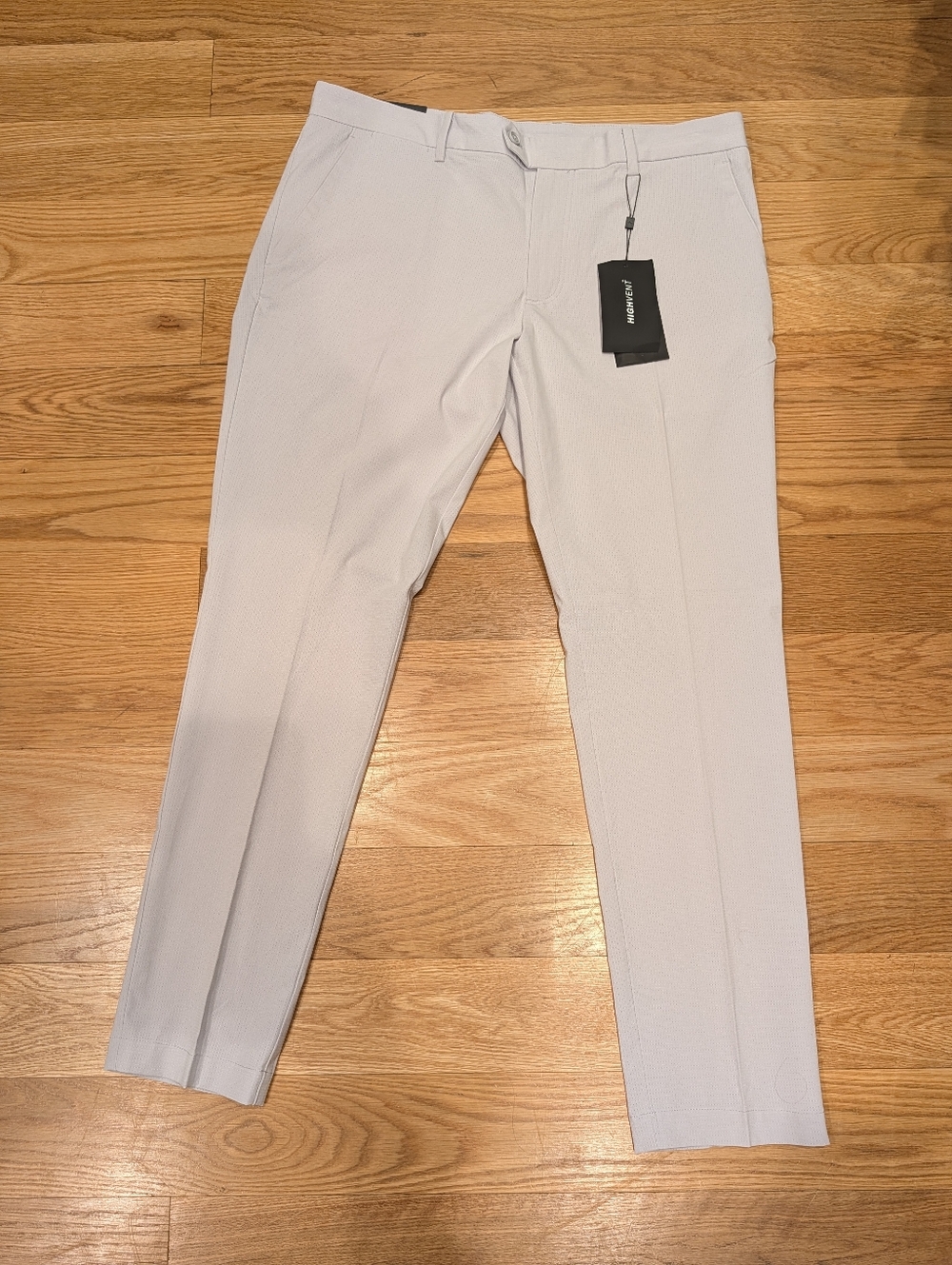 J.Lindeberg Light Gray Men’s Slim Dress Pants